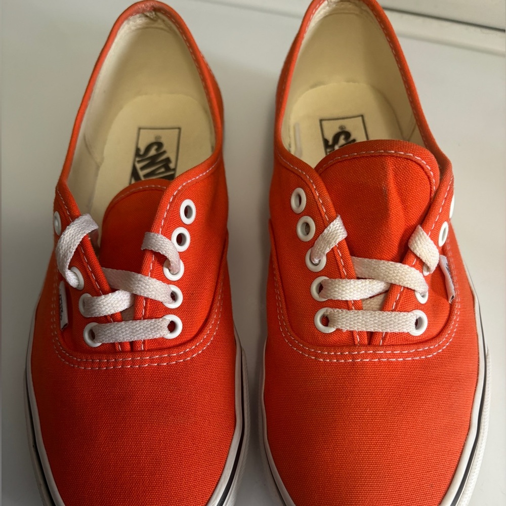 Vans Vibrant Orange Canvas Shoes